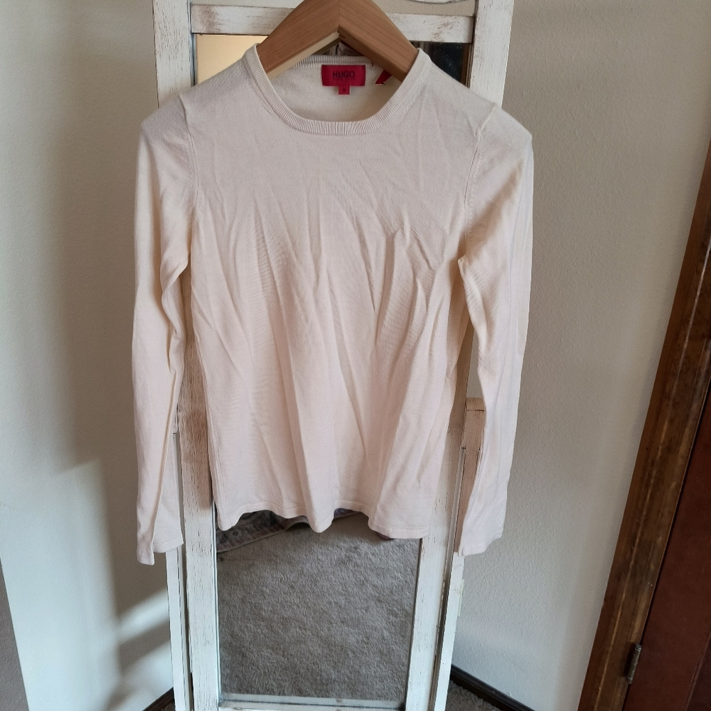 Hugo Boss Crew Neck Sweater Medium Cream